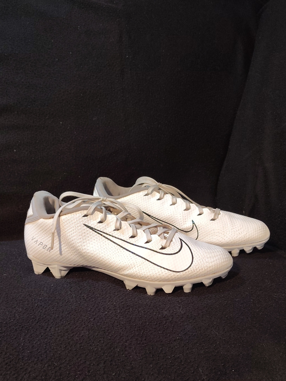 Nike White and Gray Vapor Soccer/Football Cleats
